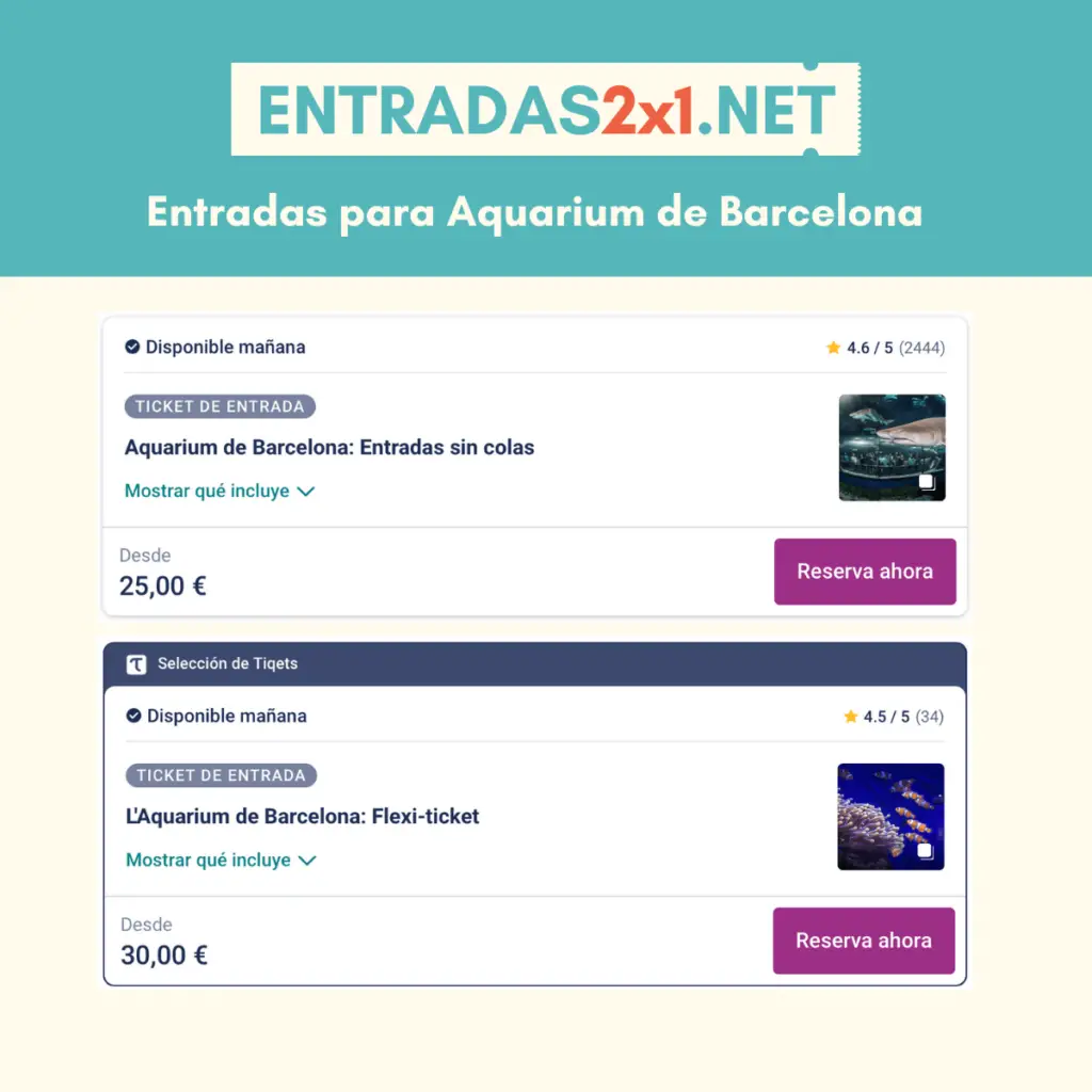 Precios de las Entradas para el Aquarium de Barcelona