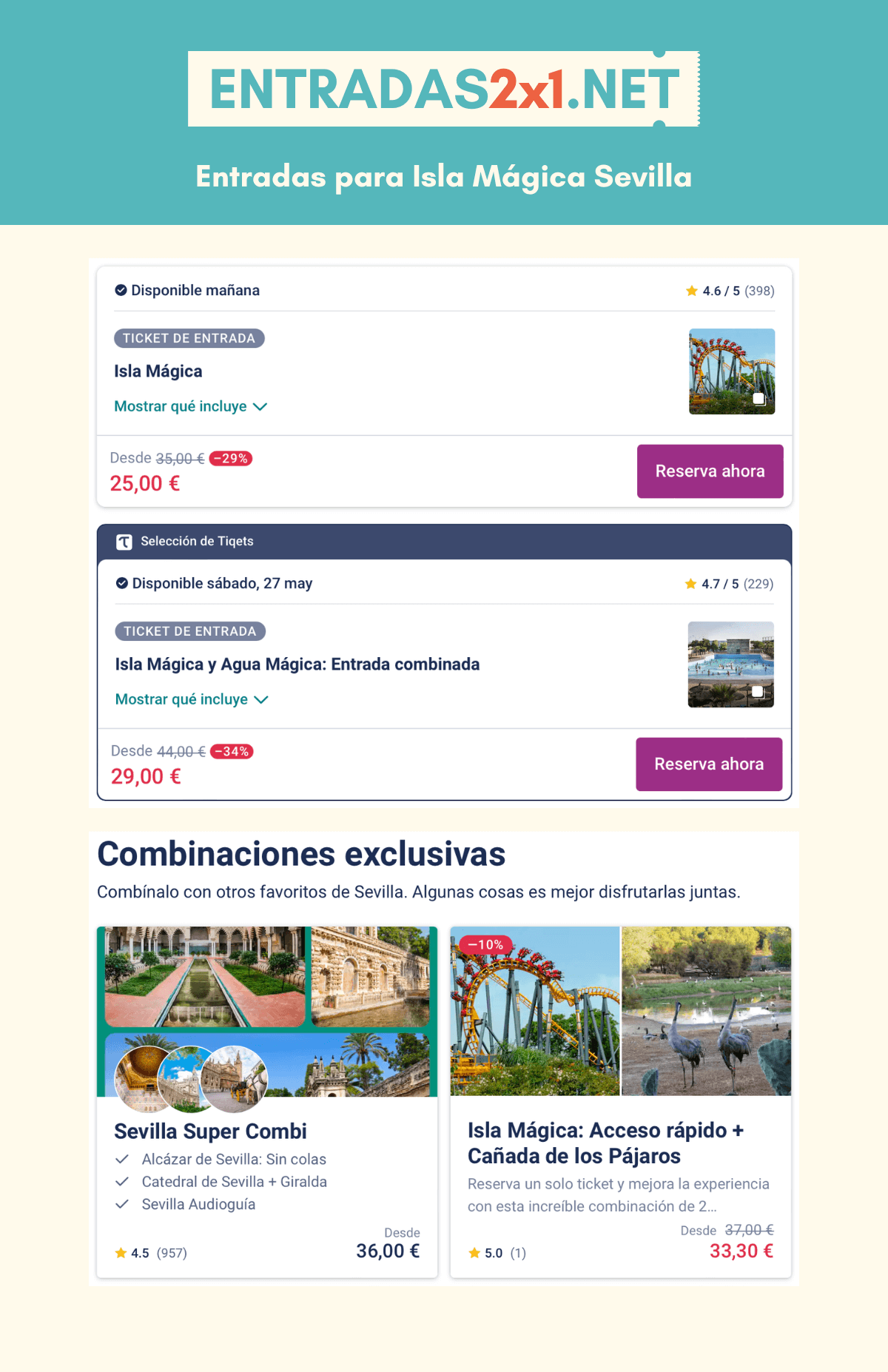 Ofertas Isla Mágica 2x1 Sevilla > Entradas Baratas, Precio 2023 ...