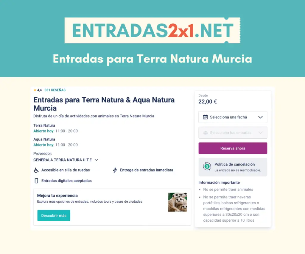 Precios de las Entradas para Terra Natura Murcia