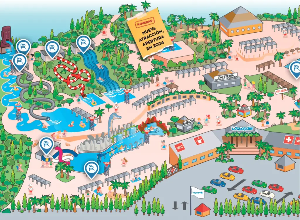 Mapa de Aquopolis Cullera